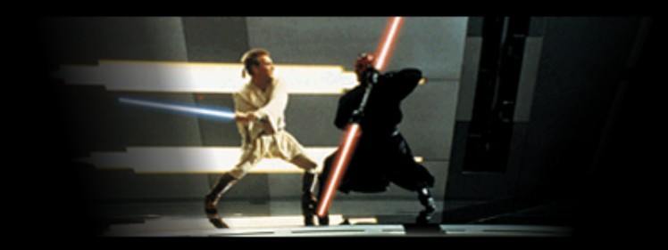 Obi Wan Kenoby against Darth Maul