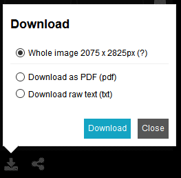Alternative Downloads in the Download dialog
