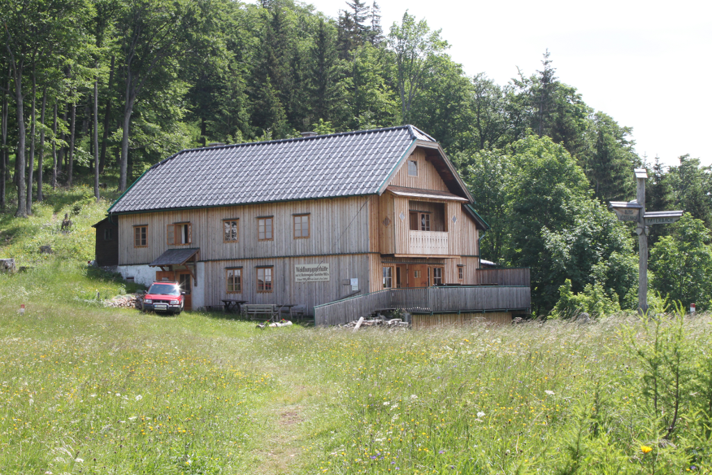 Abbildung 5: Das obligatorische Ziel-Ankunfts-Foto von der Waldburgangerhütte.