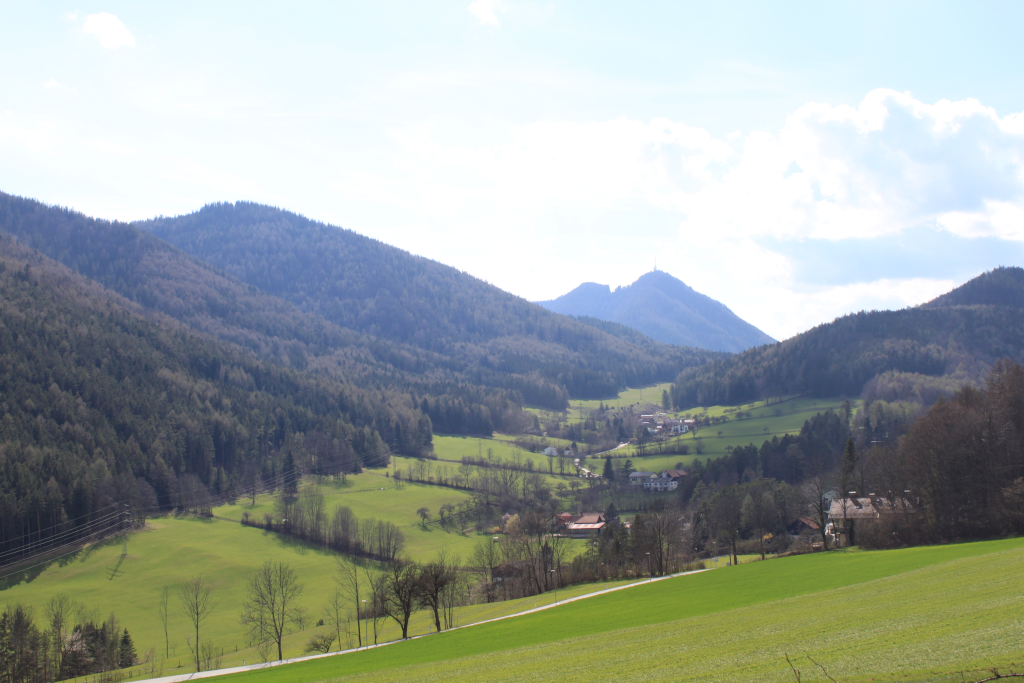 Abbildung 12:
      Knapp vor der Ankunft in Raach ein Blick zurück zum Sonnwendstein